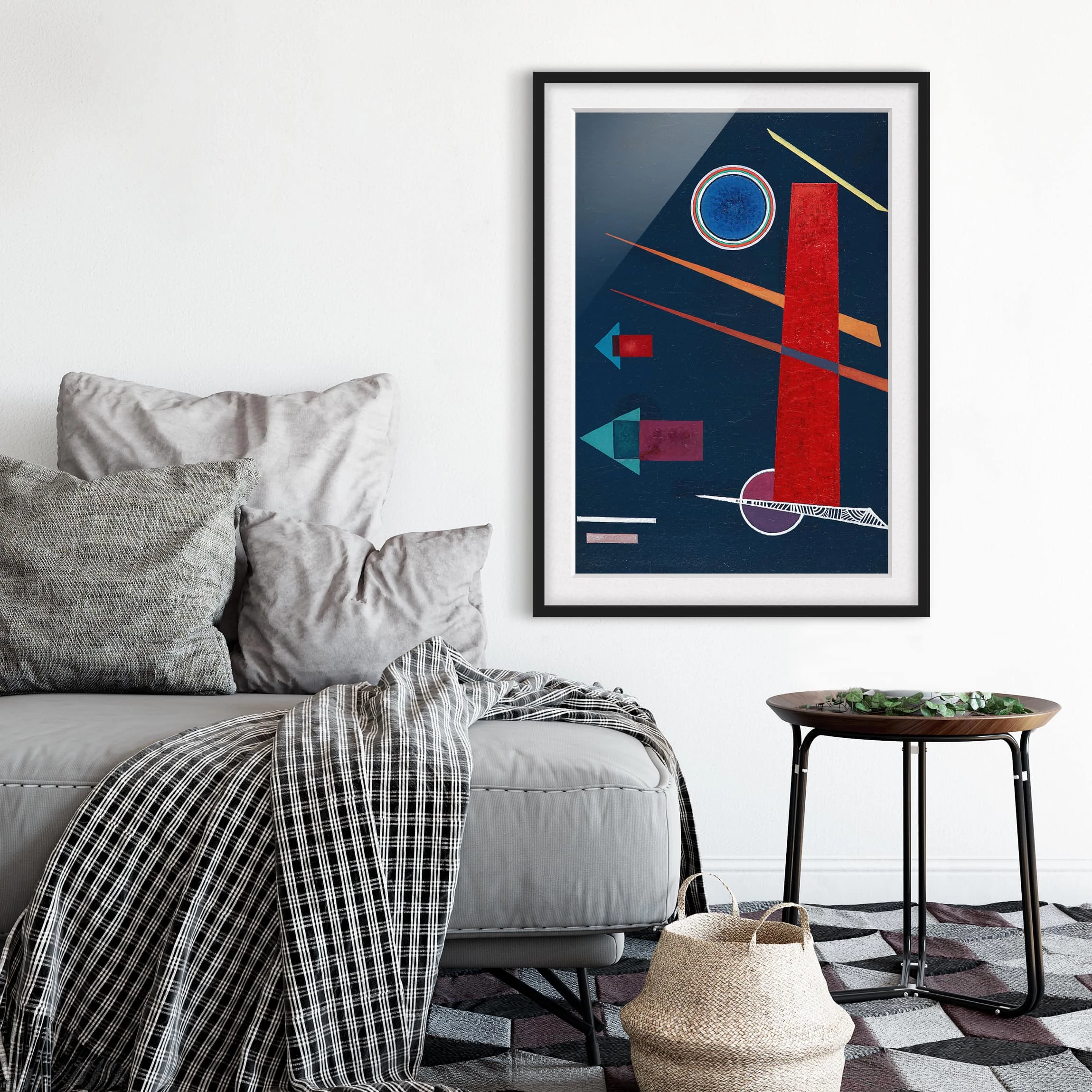 Bilderwelten Impression d’art rouge puissant I - Pin massif - Noir - 40 x 55 cm – Image 5