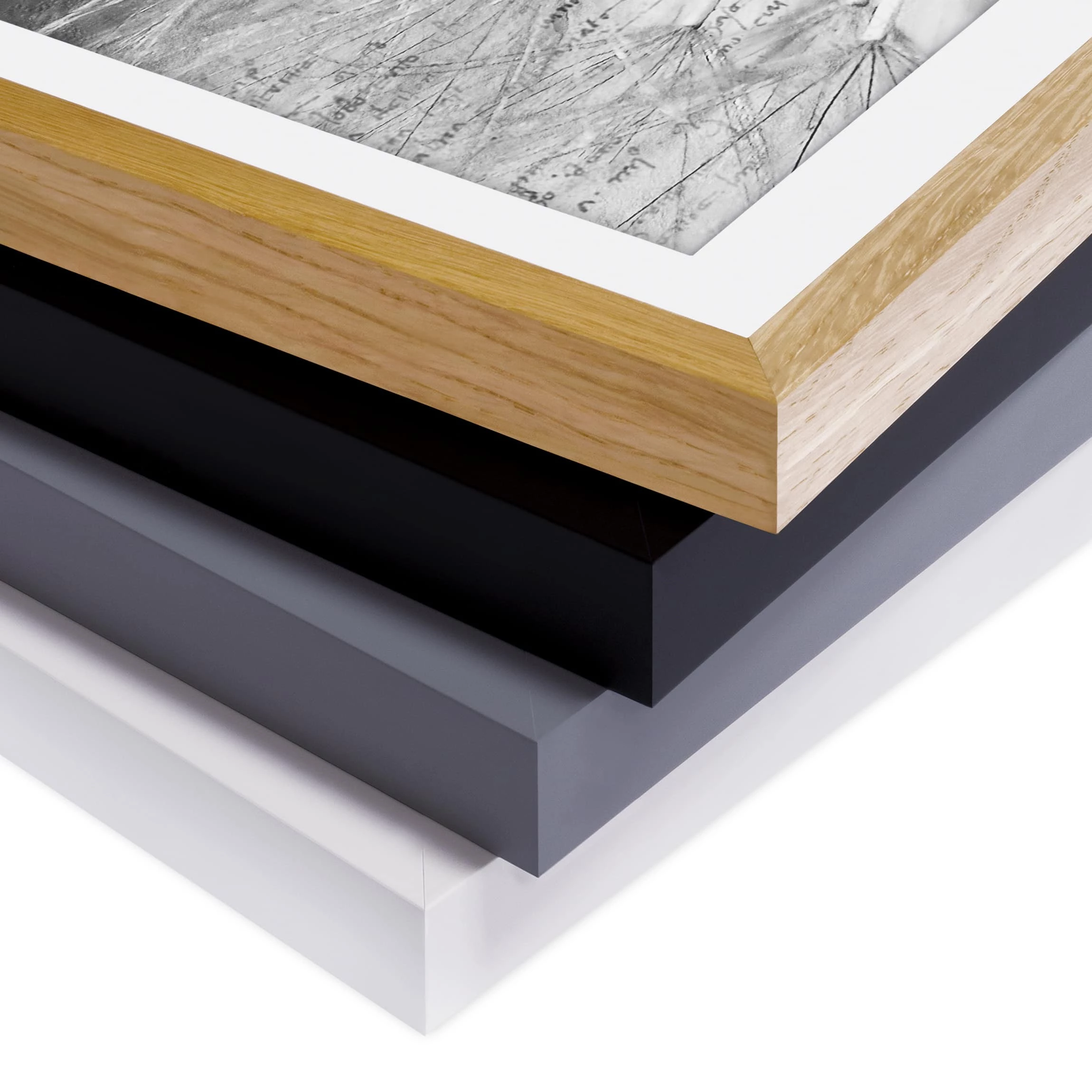 Bilderwelten Tableau déco pissenlit noir et blanc II - Partiellement en pin massif - Blanc - 70 x 70 cm – Image 7