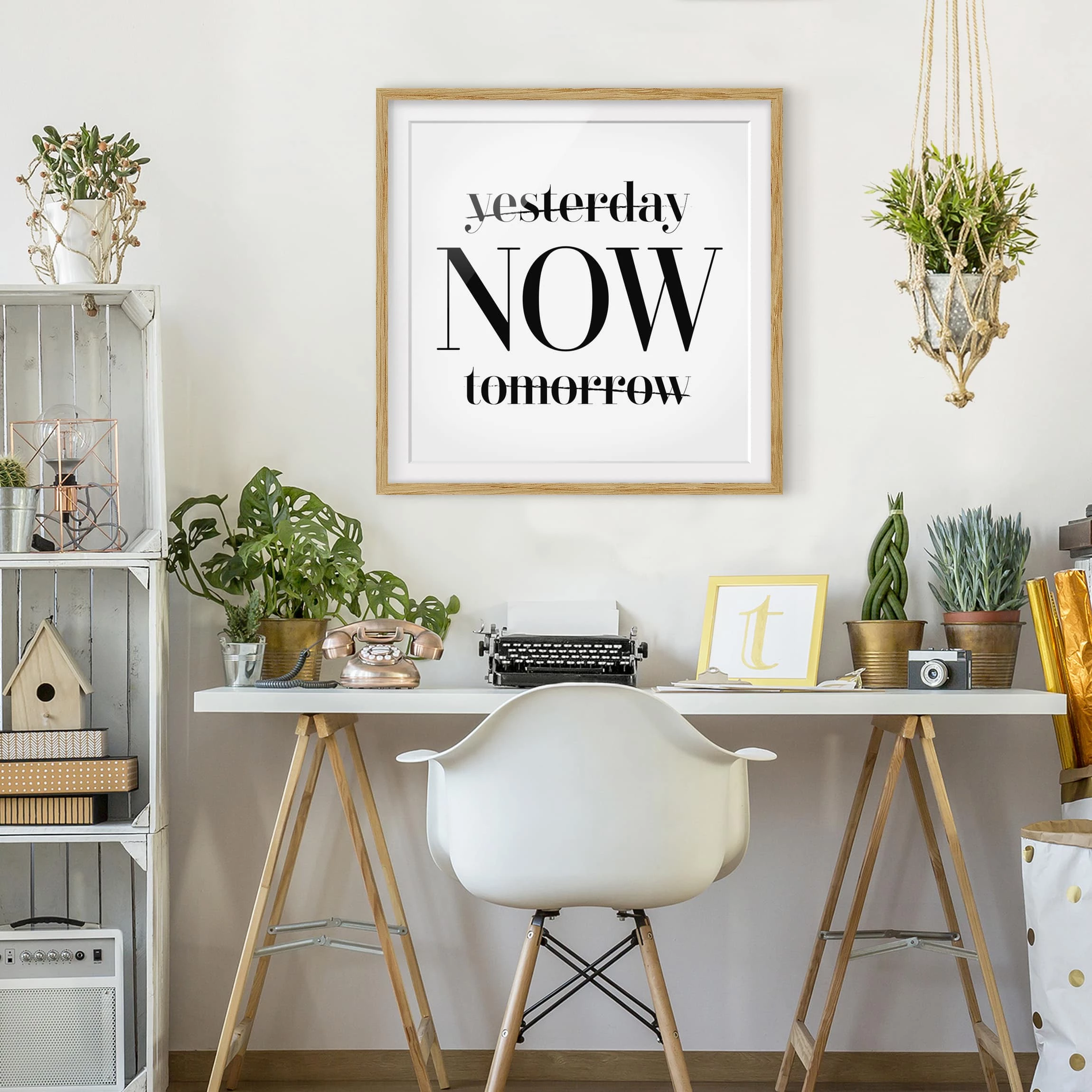 Bilderwelten Tableau déco now IV - Partiellement en chêne massif - Chêne - 30 x 30 cm – Image 5