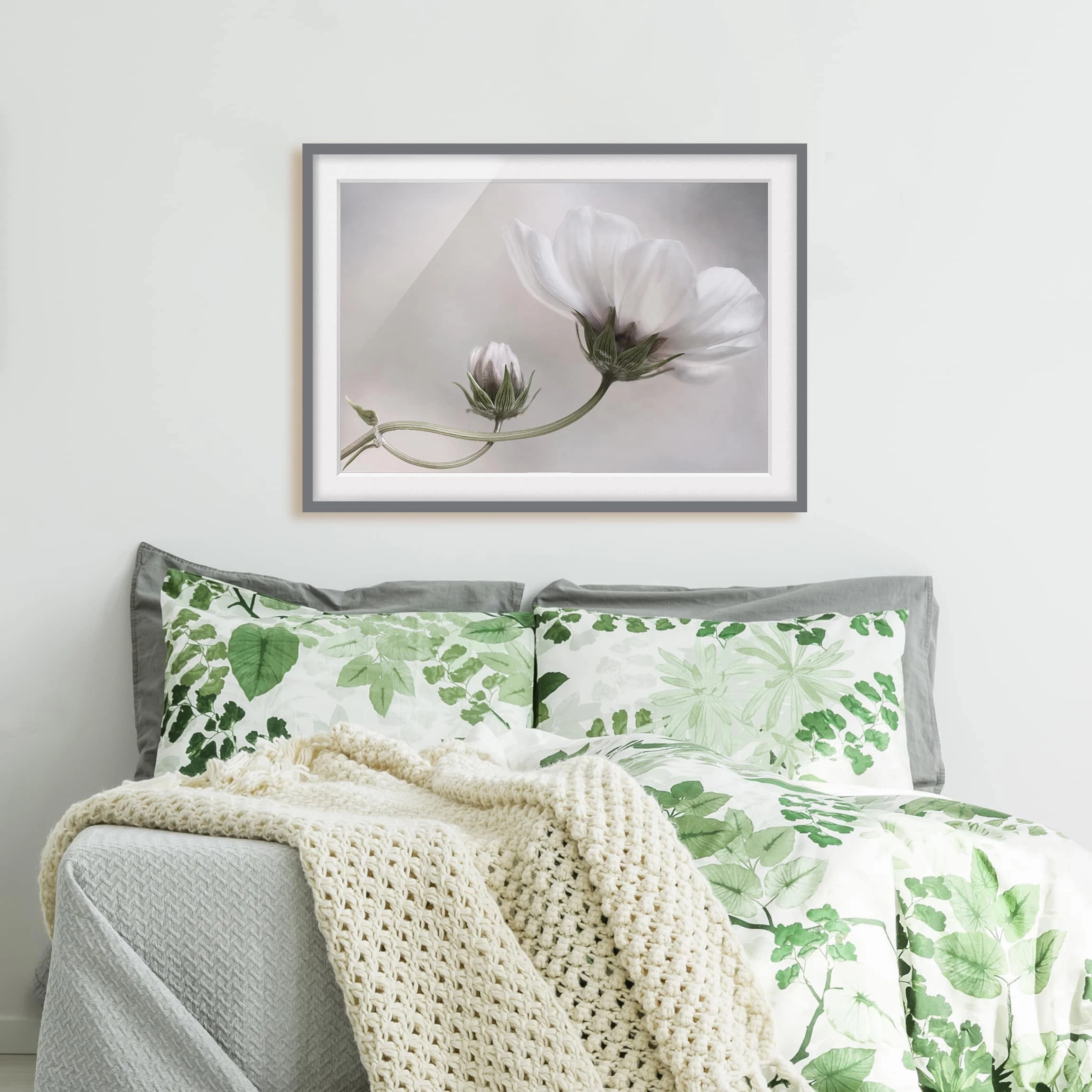 Bilderwelten Tableau déco Simply Cosmos III - Partiellement en pin massif - Gris - 55 x 40 cm – Image 4