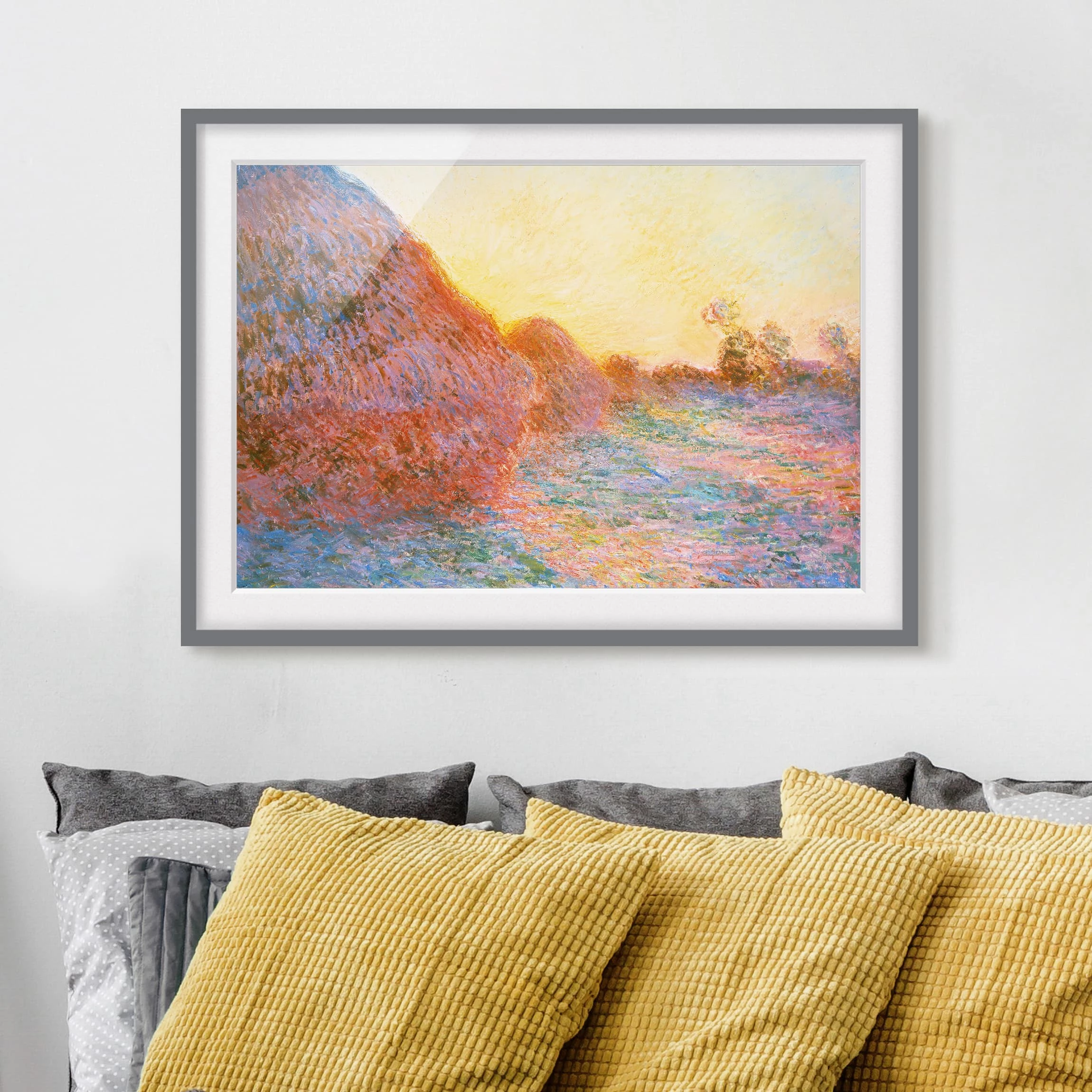 Bilderwelten Impression d’art meules III - Partiellement en pin massif - Gris - 100 x 70 cm – Image 3