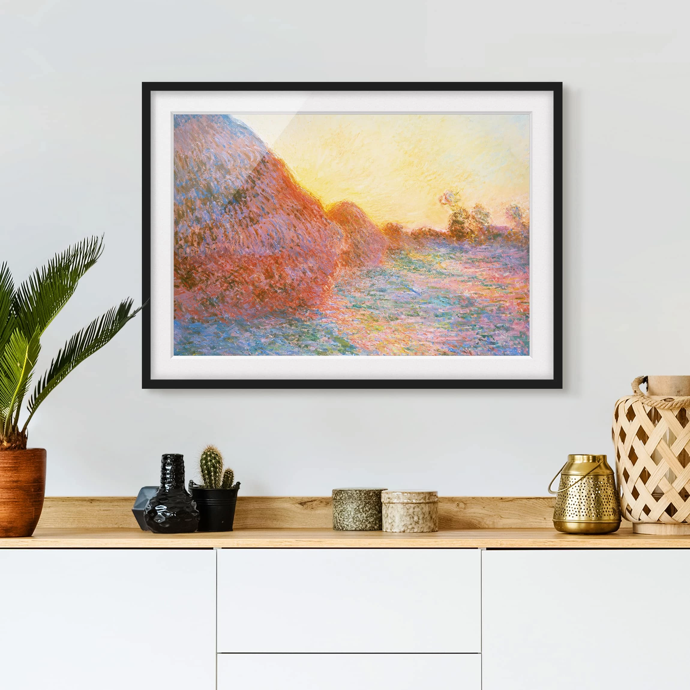 Bilderwelten Impression d’art meules I - Pin massif - Noir - 55 x 40 cm – Image 3