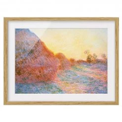 Bilderwelten Impression d’art meules IV - Partiellement en chêne massif - Chêne - 70 x 50 cm