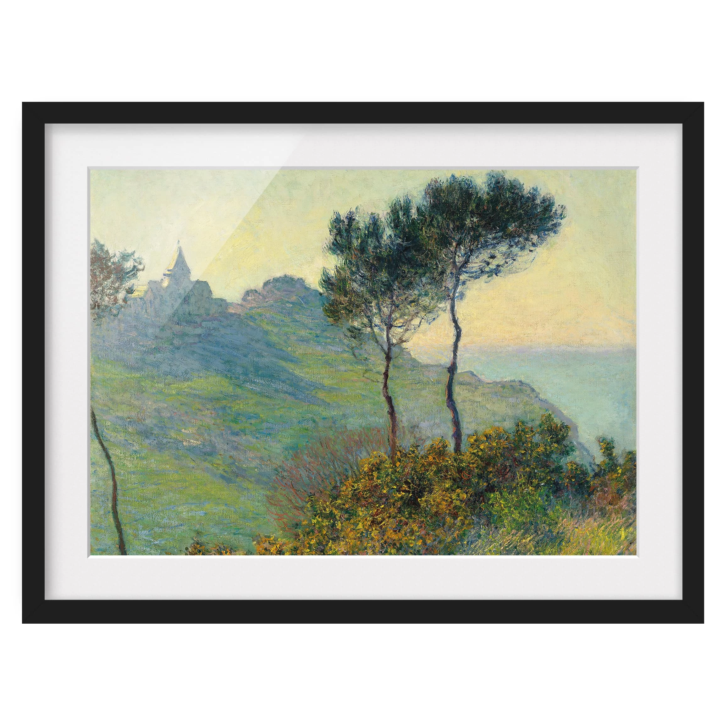 Bilderwelten Impression d’art Varengeville I - Pin massif - Noir - 40 x 30 cm