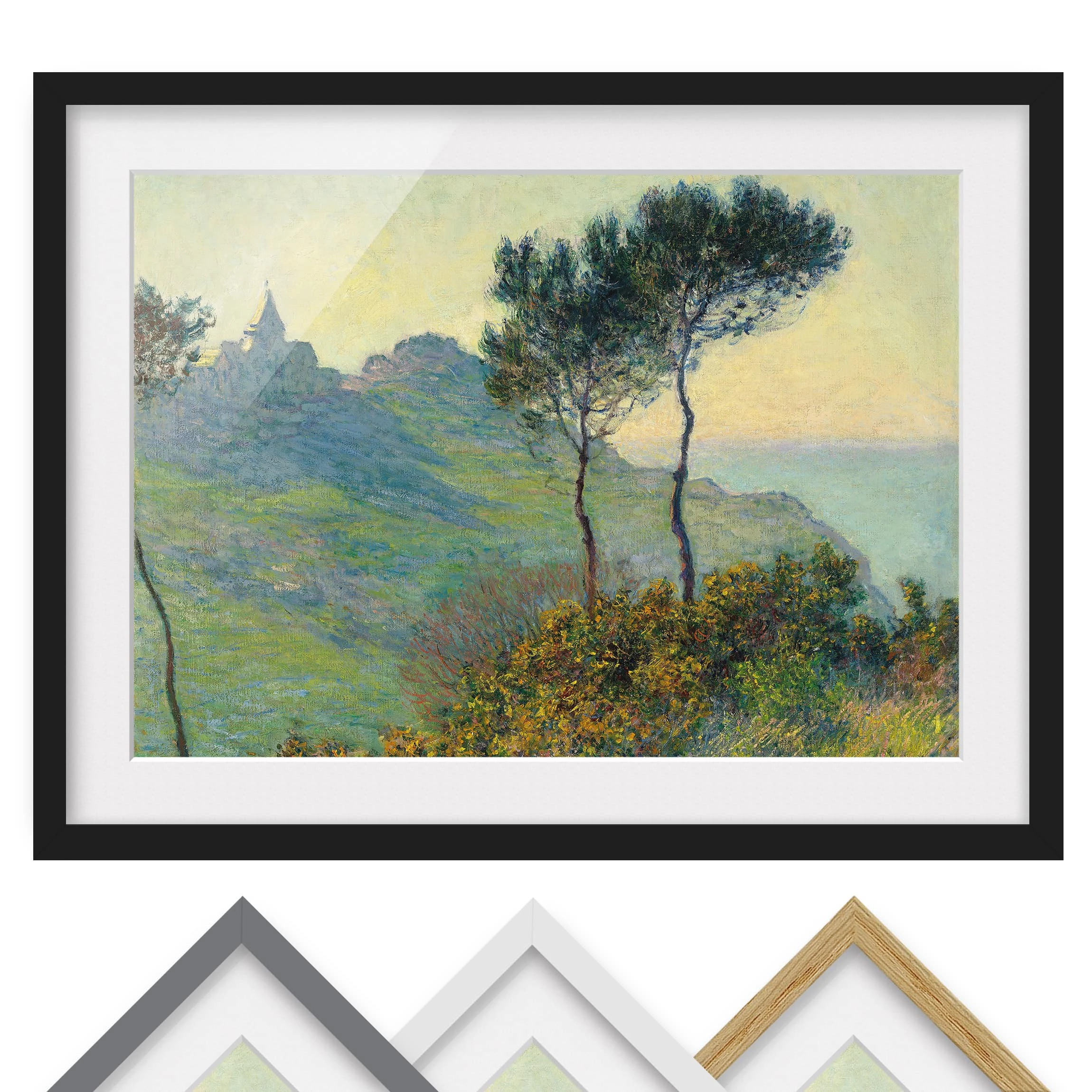 Bilderwelten Impression d’art Varengeville I - Pin massif - Noir - 40 x 30 cm – Image 2