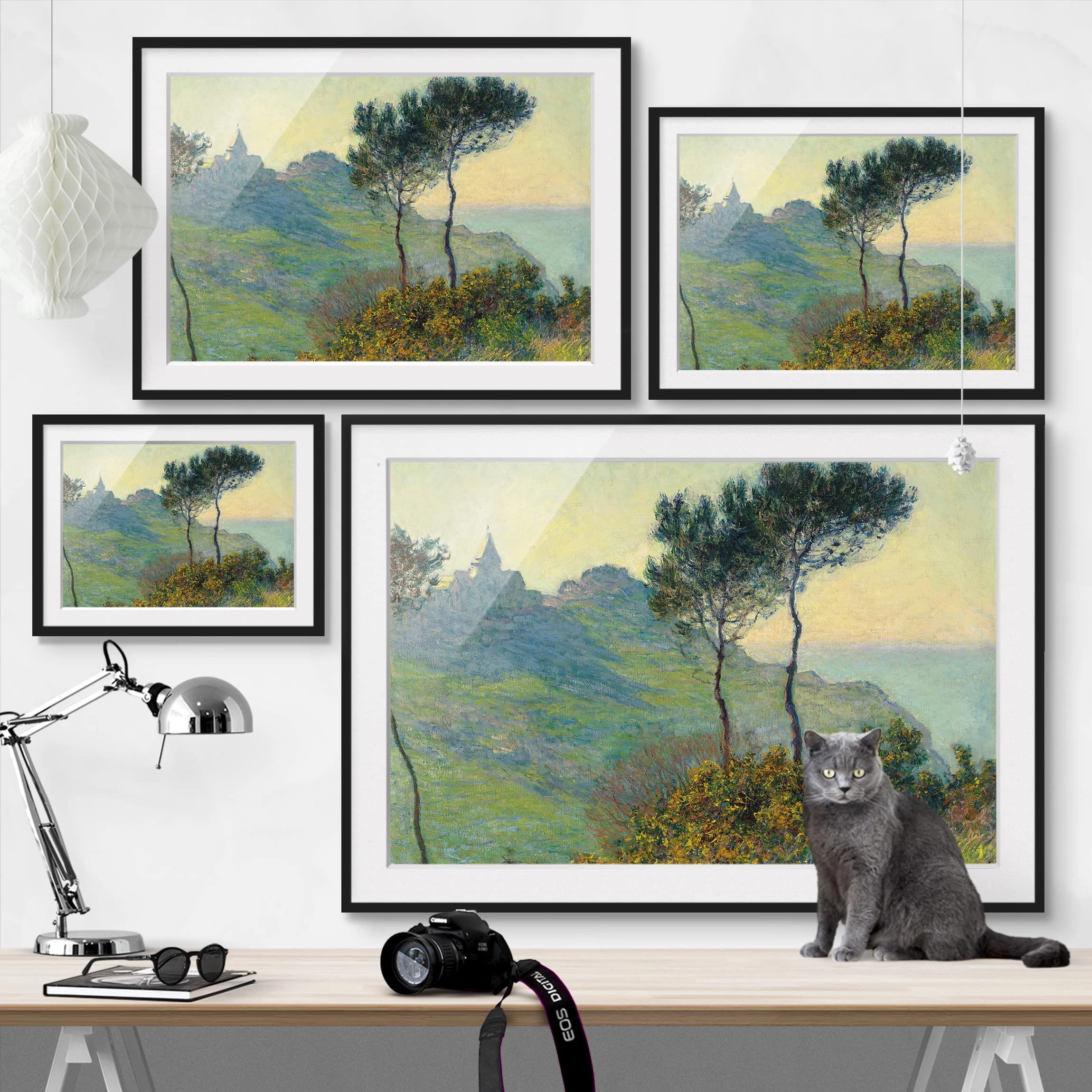 Bilderwelten Impression d’art Varengeville I - Pin massif - Noir - 40 x 30 cm – Image 6