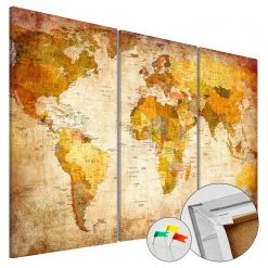 Artgeist Tableau déco en liège Antique Travel - Liège - Multicolore - 60 x 40 cm