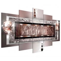 Artgeist Tableau déco plexiglas Autumnal Dream - Plexiglas - Doré rose - 100 x 50 cm