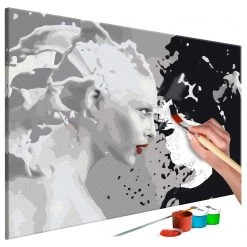 Artgeist Peinture par numéro - Black & White - Lin - Multicolore - 60 x 40 cm