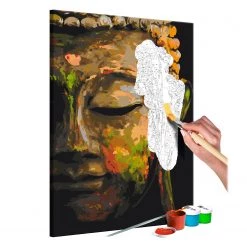 Artgeist Peinture par numéro Buddha in the Shade - Lin - Multicolore - 40 x 60 cm
