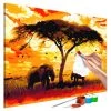Artgeist Peinture par numéro - Africa at Sunset - Lin - Multicolore - 120 x 80 cm