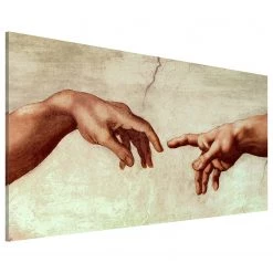 Artgeist Tableau déco La création d’Adam - Lin - Beige