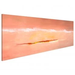 Artgeist Tableau déco Crépuscule abstrait - Lin - Multicolore