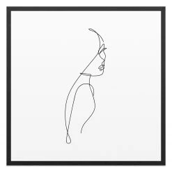 Reinders Tableau déco Silhouette féminine - Blanc