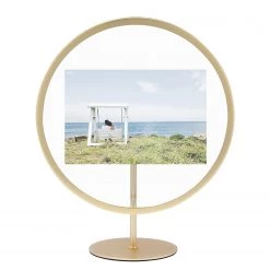 Umbra Cadre photo Infinity III - Fer / Verre / Thermoplastique - Laiton