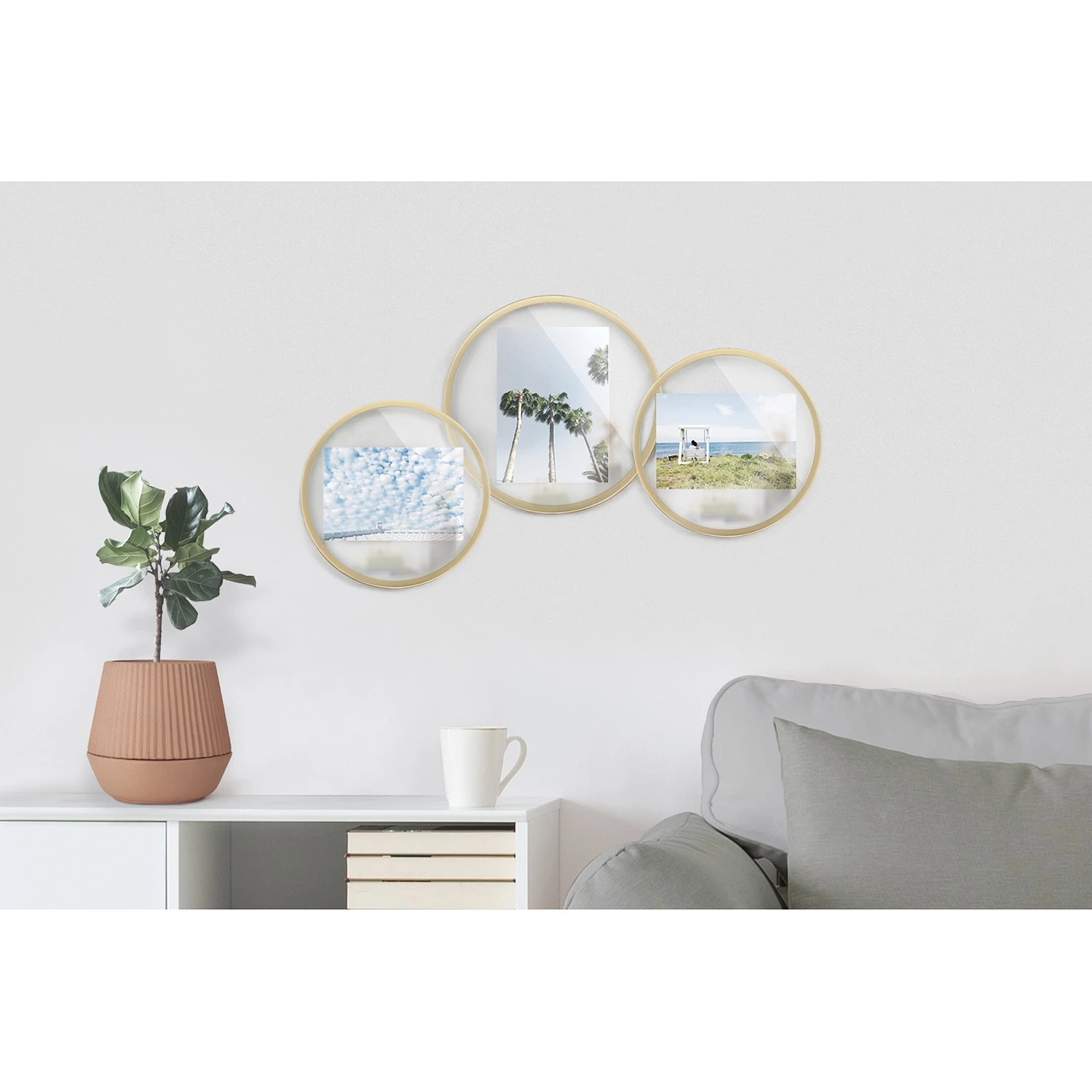 Umbra Cadre photo Infinity III - Fer / Verre / Thermoplastique - Laiton â Image 5