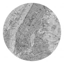 Komar Papier peint intissé Map - Encre au latex / Intissé - Noir / Blanc