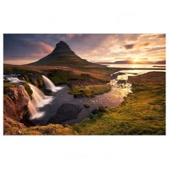 Komar Papier peint Matin sur l’île - Intissé - Marron