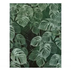 Komar Papier peint intissé Monstera on Marble - Intissé - Vert