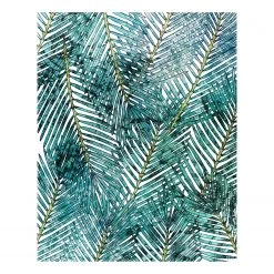 Komar Papier peint intissé Palm Canopy - Intissé - Vert / Blanc