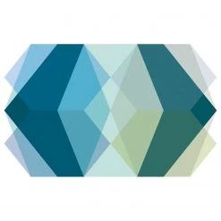 Komar Papier peint intissé Gem Stone Kite - Intissé - Vert / Bleu / Blanc