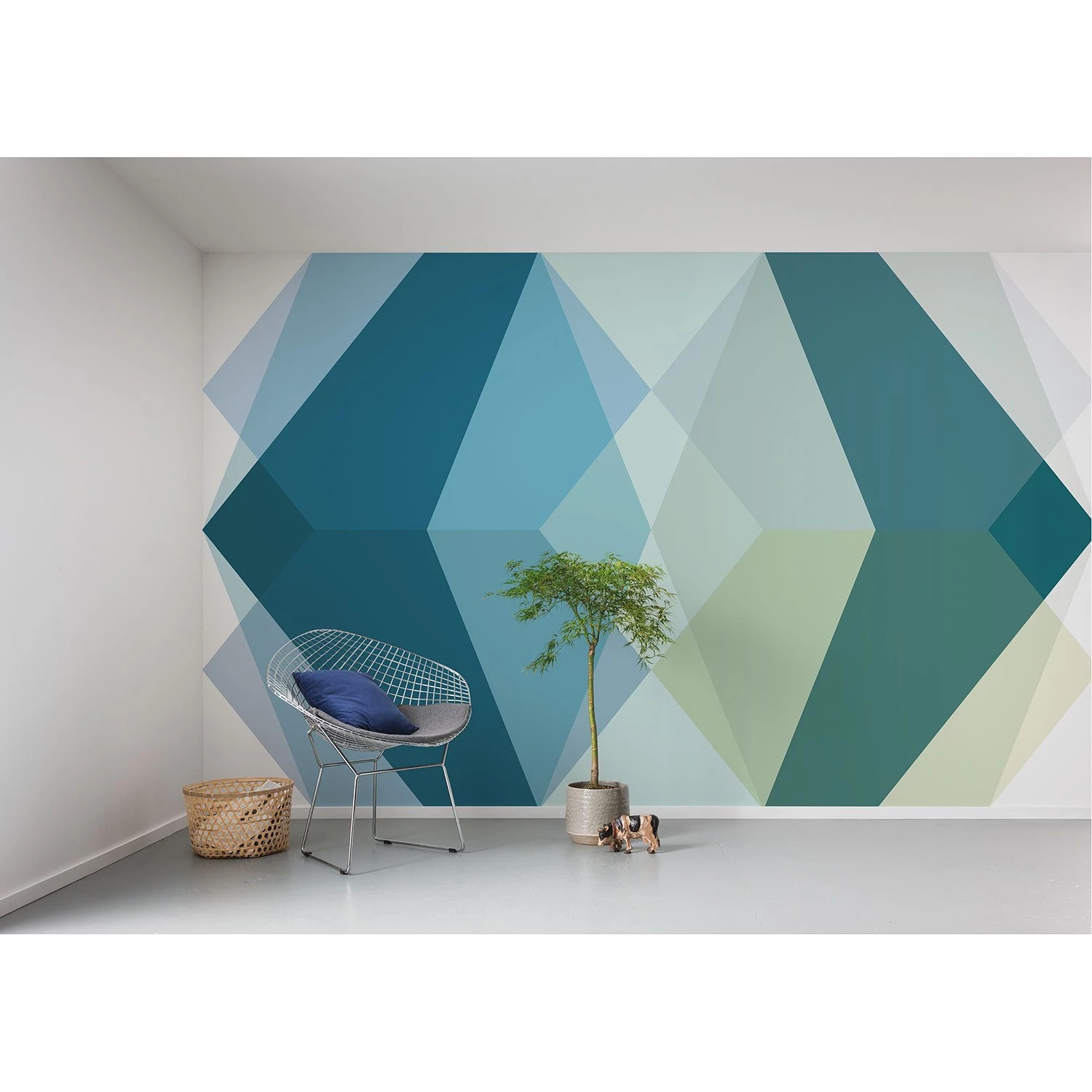 Komar Papier peint intissé Gem Stone Kite - Intissé - Vert / Bleu / Blanc – Image 2
