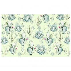 Komar Papier peint intissé Cactus Green - Intissé - Vert - Largeur : 400 cm