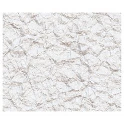 Komar Papier peint intissé Crumpled - Blanc - Largeur : 300 cm