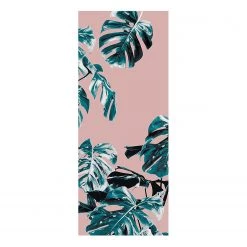 Komar Papier peint intissé Monstera Rosé II - Intissé - Vert / Rose