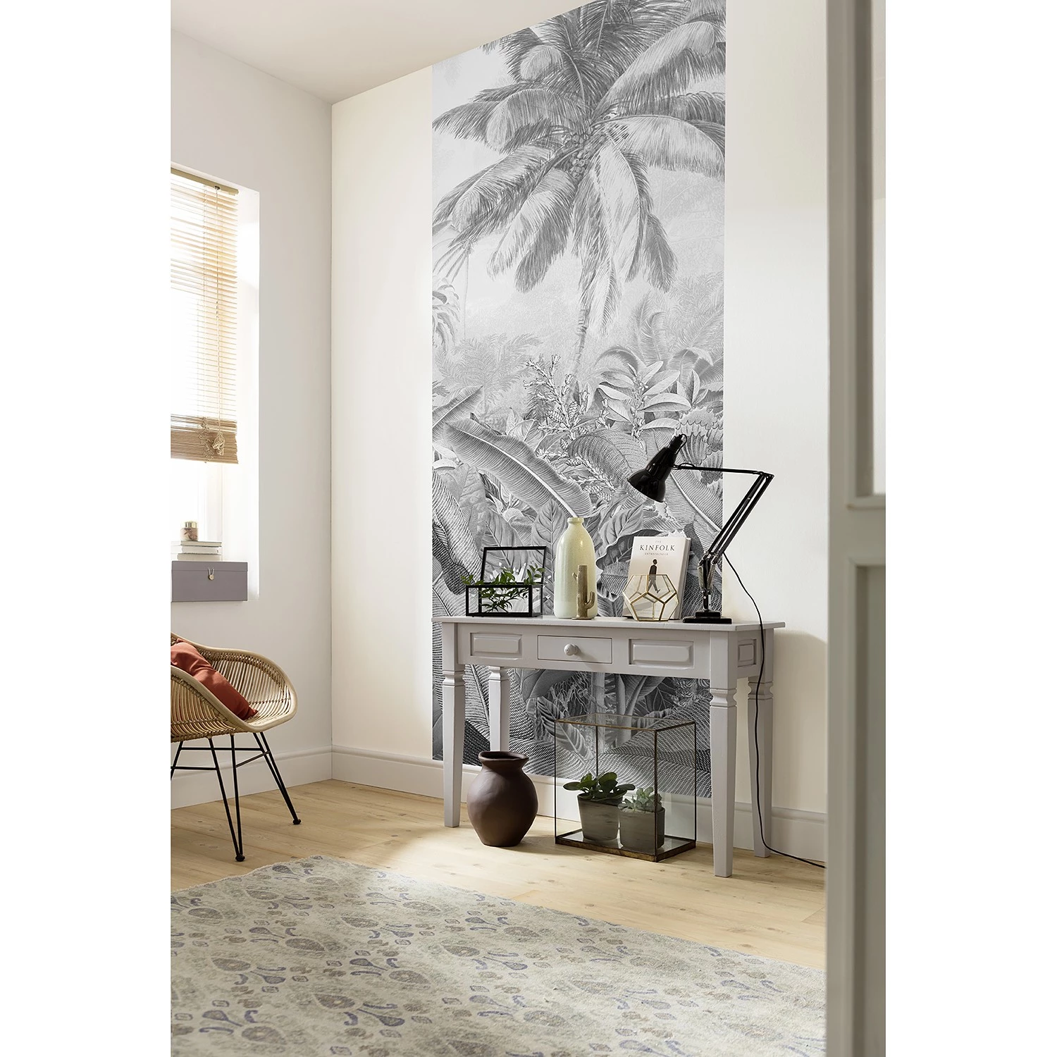 Komar Papier peint intissé Amazonia - Intissé - Noir / Blanc – Image 2