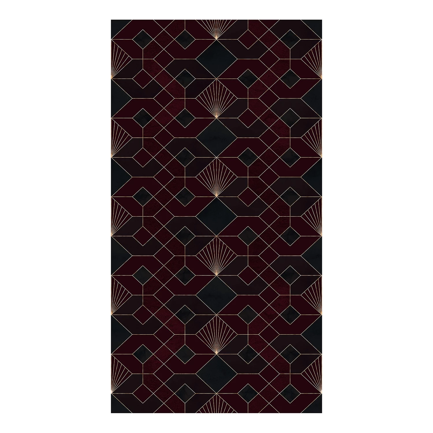 Komar Papier peint intissé Coquilles Rouges - Intissé - Bleu / Rouge