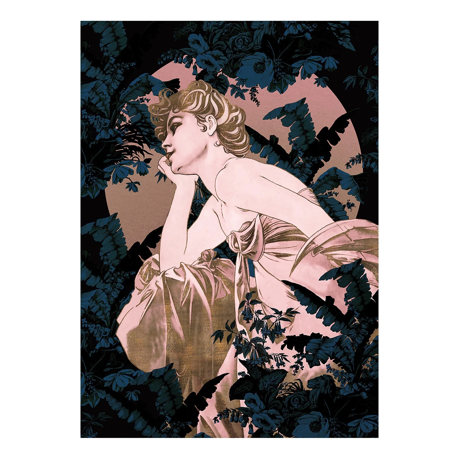 Komar Papier peint intissé Songes Bleu - Intissé - Multicolore