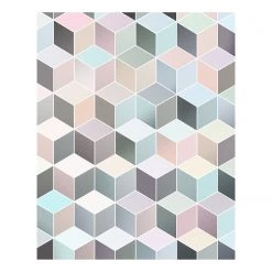 Komar Papier peint intissé Cubes Pastel - Intissé - Multicolore