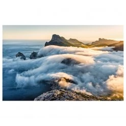 Komar Papier peint intissé Soul of Light - Intissé - Vert / Jaune / Bleu