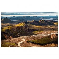 Komar Papier peint intissé Urwelten - Intissé - Marron / Bleu / Vert