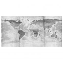 Komar Papier peint intissé Concrete World - Intissé - Noir / Blanc / Gris