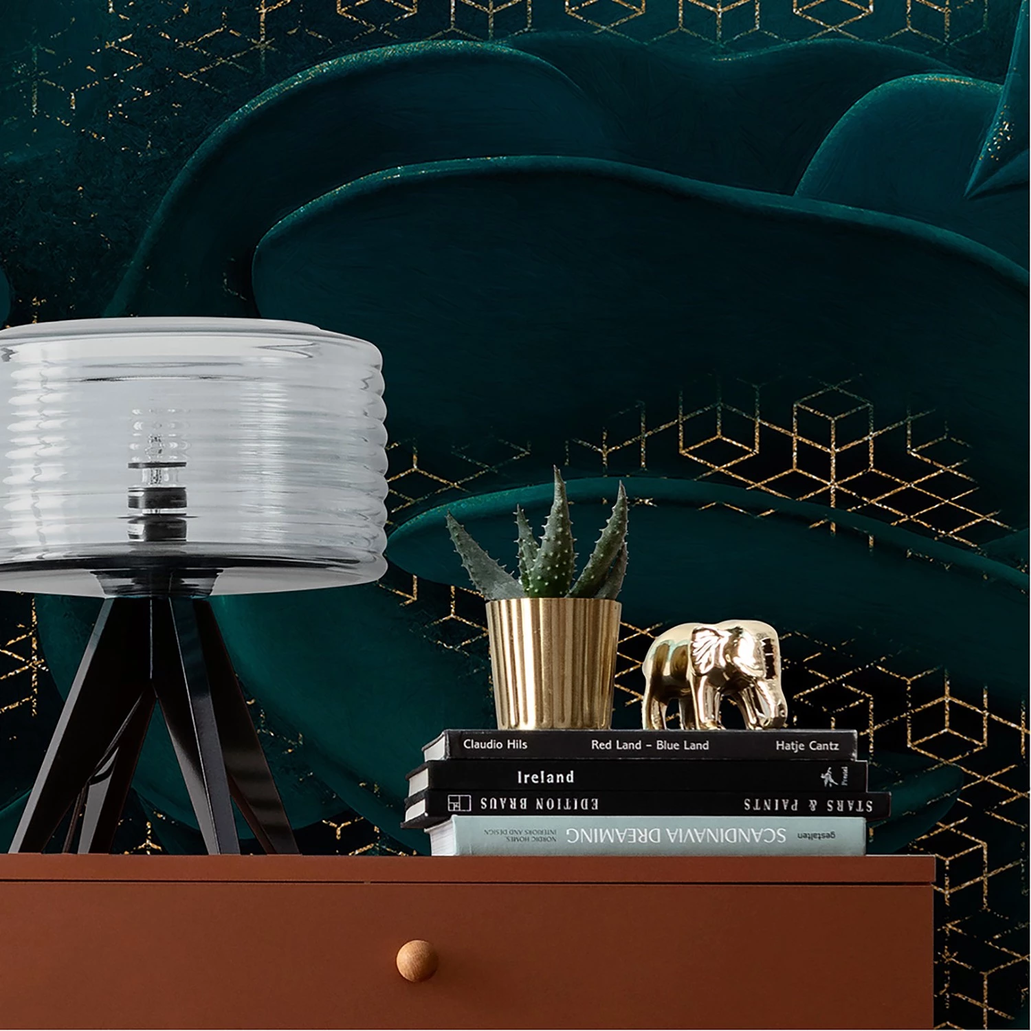 Komar Papier peint intissé Ombres - Intissé - Turquoise – Image 2