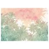 Komar Papier peint intissé Palmiers - Intissé - Vert / Rose