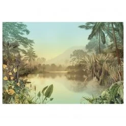 Komar Papier peint intissé Lac Tropical - Intissé - Multicolore