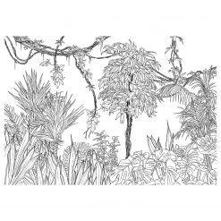 Komar Papier peint intissé Blanca - Intissé - Noir / Blanc