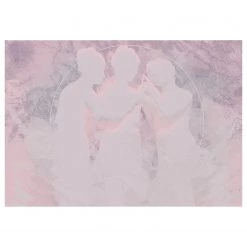 Komar Papier peint intissé Nymphs - Intissé - Rose / Blanc / Bleu