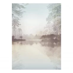 Komar Papier peint intissé Lac Tropical Pure - Intissé - Multicolore