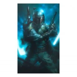 Komar Papier peint Star Wars Bounty Hunter - Intissé - Bleu
