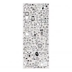 Komar Papier peint intissé Scribble Park Panel - Intissé - Blanc