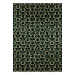 Komar Papier peint intissé Paon Vert - Intissé - Vert