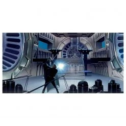 Komar Papier peint Star Wars RMQ Duell - Intissé - Bleu / Noir