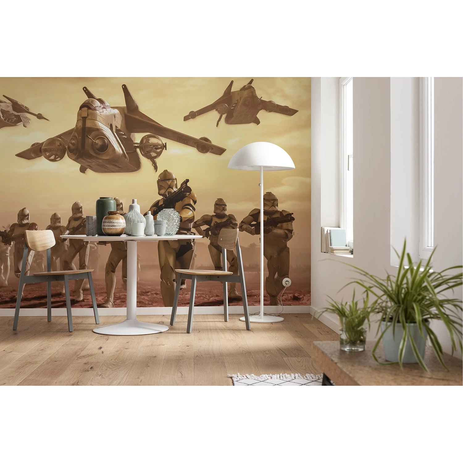 Komar Papier peint Star Wars Clone Trooper - Intissé - Jaune / Marron – Image 2