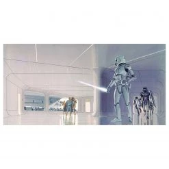 Komar Papier peint Star Wars Stormtrooper - Intissé - Gris / Noir