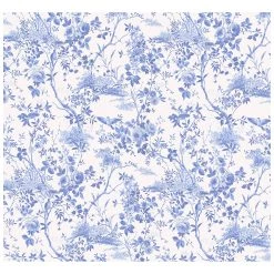 Komar Papier peint intissé Charming Bloom - Intissé - Bleu / Blanc