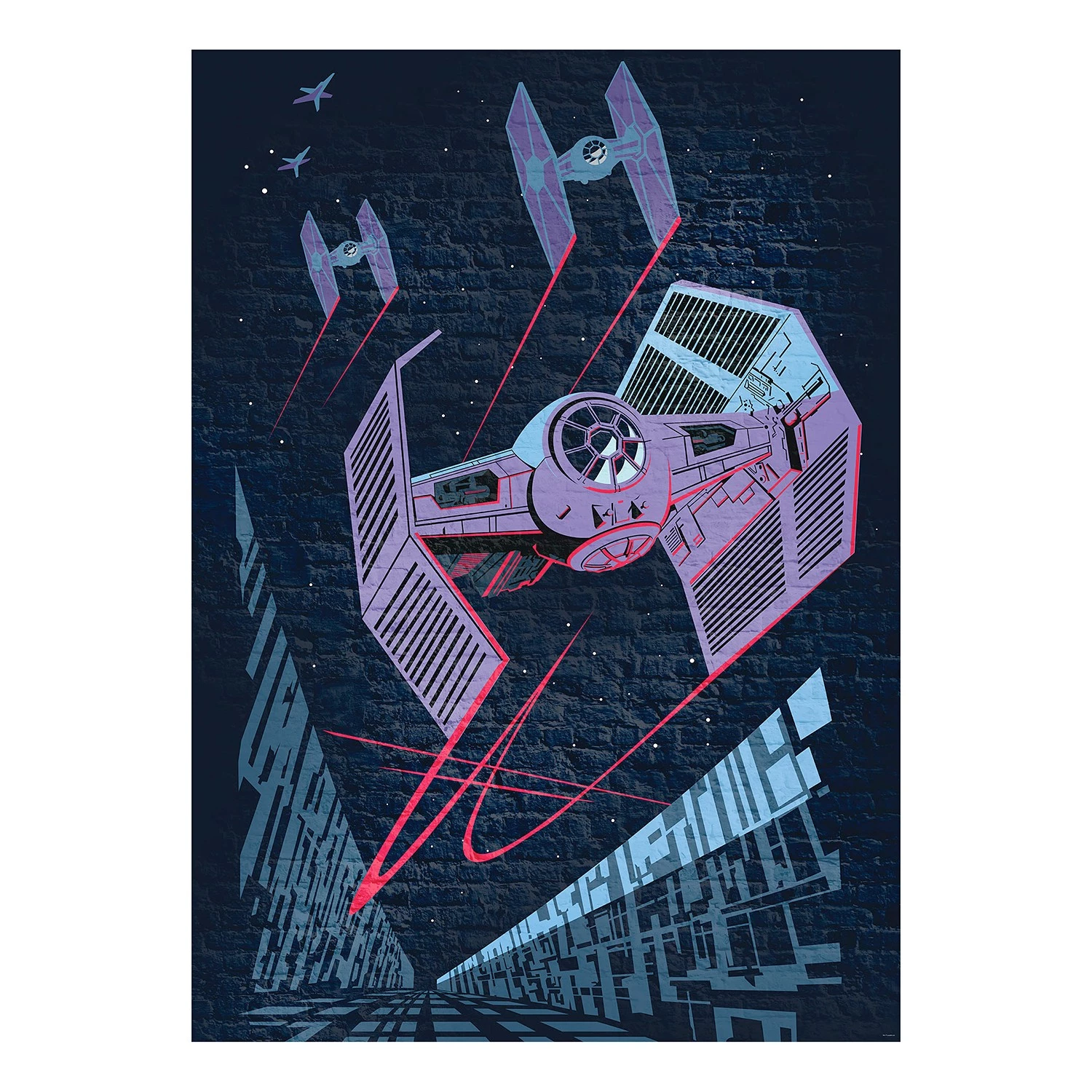 Komar Papier peint Star Wars TIE Fighter - Intissé - Multicolore